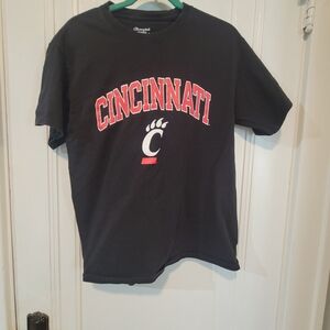Champion Kids Black Tee with Red Cincinnati Design